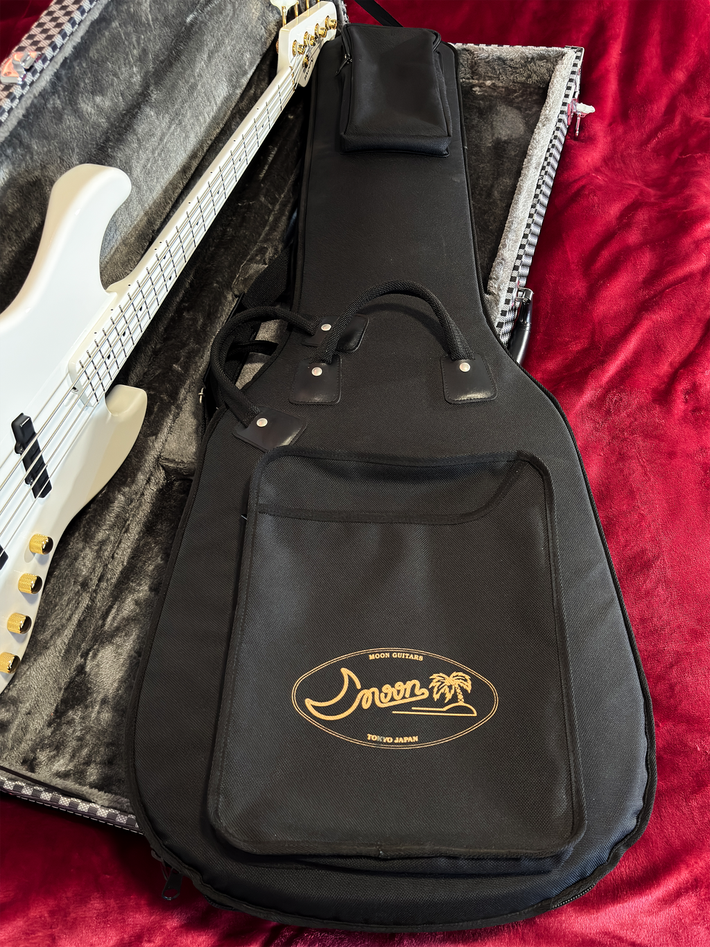 2022 Moon Custom Guitars Japan JJ-4 Larry Graham Signature - Snow White