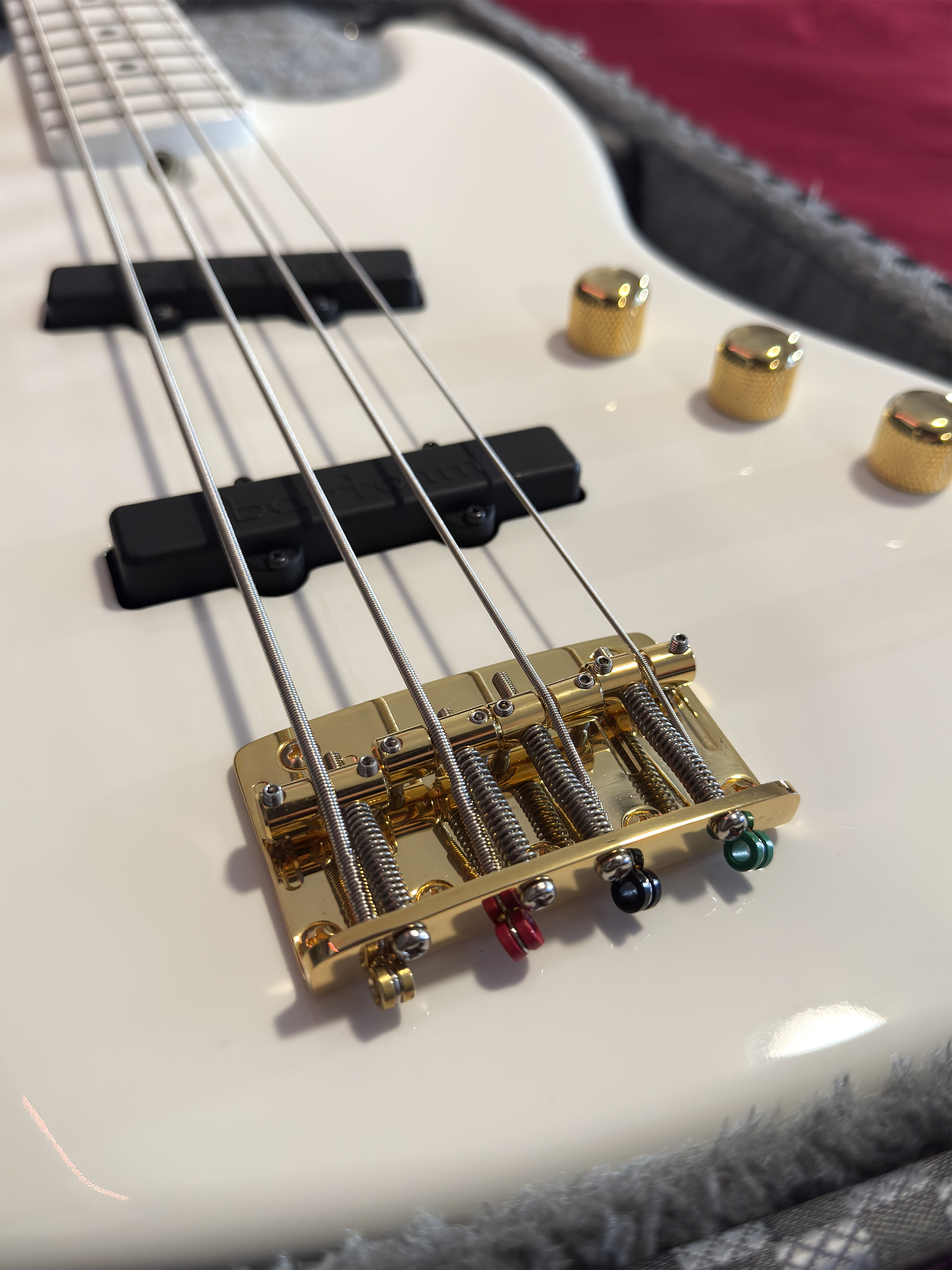 2022 Moon Custom Guitars Japan JJ-4 Larry Graham Signature - Snow White