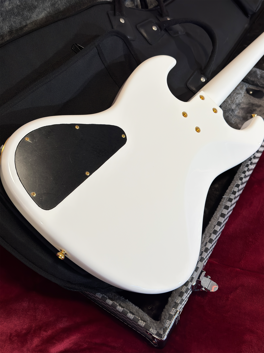 2022 Moon Custom Guitars Japan JJ-4 Larry Graham Signature - Snow White