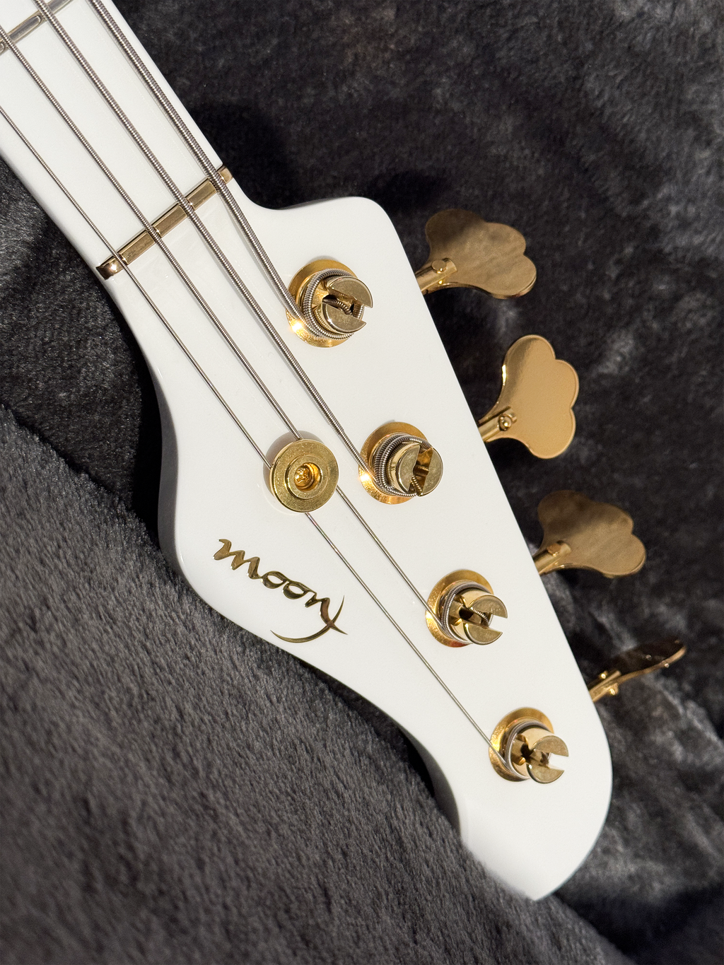 2022 Moon Custom Guitars Japan JJ-4 Larry Graham Signature - Snow White