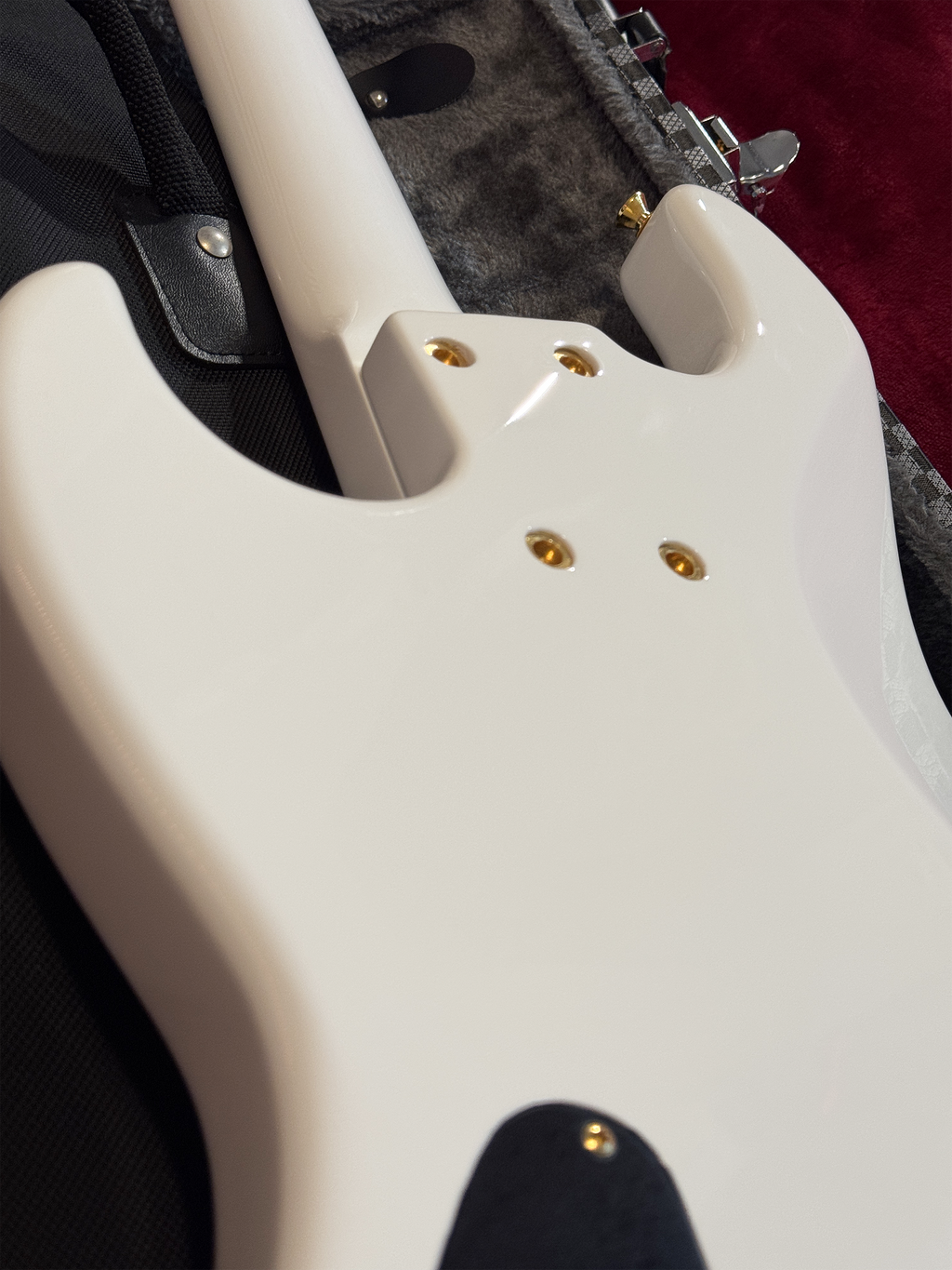 2022 Moon Custom Guitars Japan JJ-4 Larry Graham Signature - Snow White